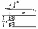 Dente pick-up adattabile Hesston 7893746 filo 5 confezione da 5 pezzi