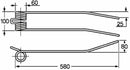 Dente giroandanatore lungo adattabile Morra 78R64/A filo 8,5 confezione da 2 pezzi