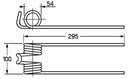 Dente ranghinatore adattabile Bicieffe filo 8 confezione da 5 pezzi