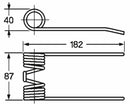 Dente pick-up adattabile Cicoria 36,03,005 filo 5