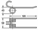 Dente pick-up lunghezza 168 adattabile Fort Morra filo 5 confezione da 10 pezzi