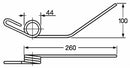 Dente pick-up dx adattabile Feraboli 1831597 filo 7