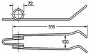 Dente strigliatore adattabile Accord 495754 filo 8 confezione da 5 pezzi