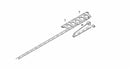 Dentiera 12 denti lunghezza 1,75 mt adattabile a Gaspardo FB 925 21120053
