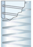 Tubo con spirale in acciaio metalflex 4 bar,ø 40x49mm lunghezza di 30 metri