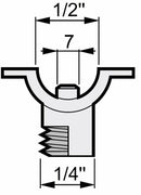Morsetto a fascetta femmina 1/2" confezione da 3 pezzi