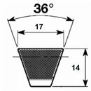 Cinghia trapezoidale dentata XPZ 1120
