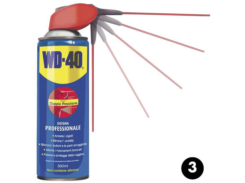 WD-40 Professionale - Spray 500ml. Confezione da 1pz