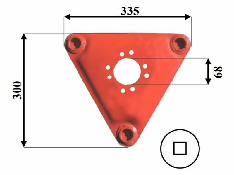 Disco falciante triangolare adattabile Vicon 1025294 Confezione da 1pz