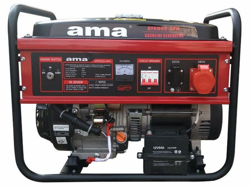 Generatore a benzina Ama trifase con AVR da 389cc 5,5kW Confezione da 1pz